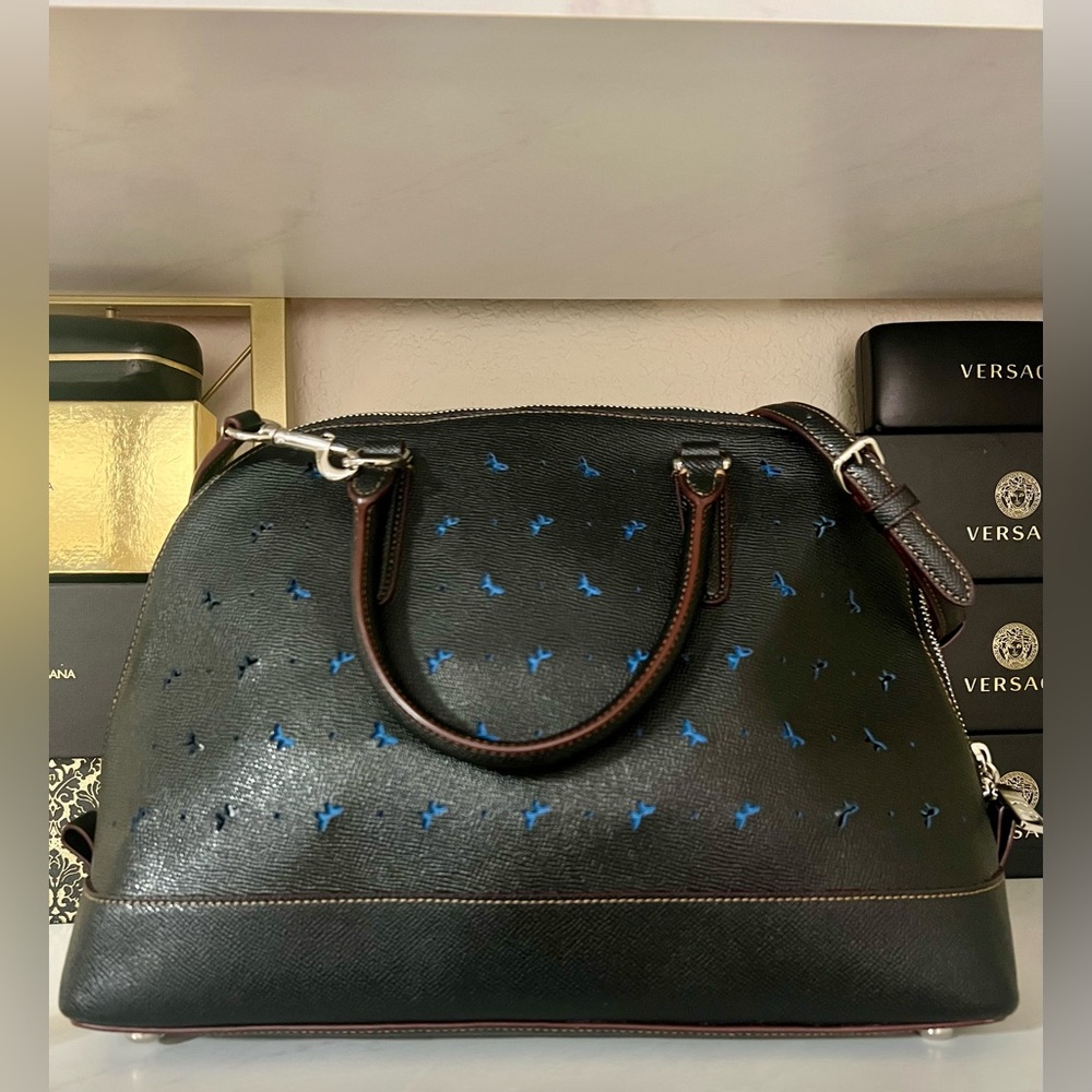Coach Sierra Perforated Butterfly Satchel with Crossbody Strap - Picture 4 of 8